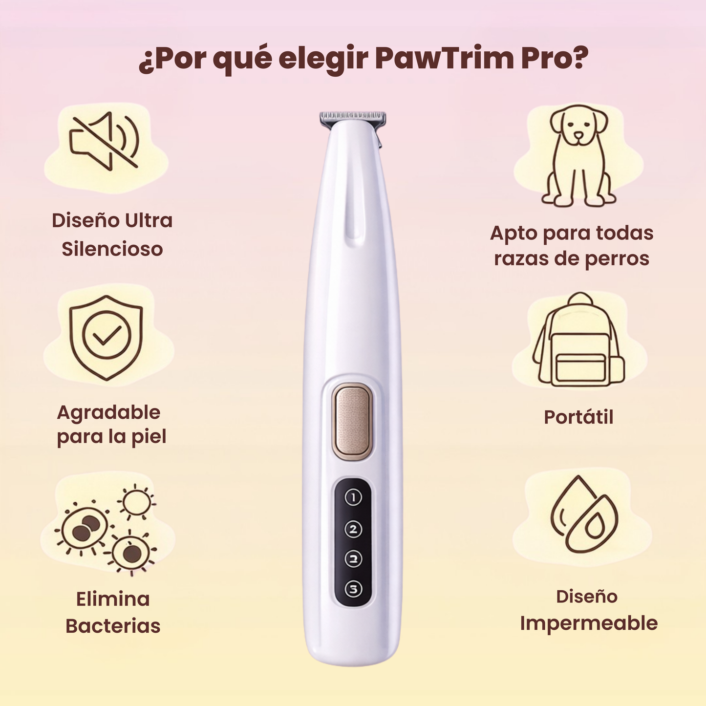 PawTrim Pro®: Cuidado de las patas y zonas sensibles