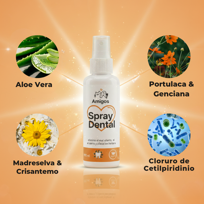Spray Dental: Elimina el mal aliento, sarro y placa de tu perro