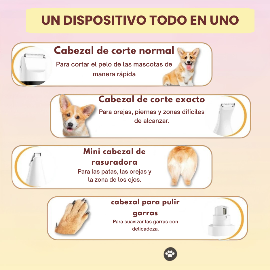 Multi-Trim™ Pro: Recorta el pelo y las uñas de tu perro en casa