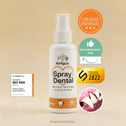 Spray Dental: Elimina el mal aliento, sarro y placa de tu perro